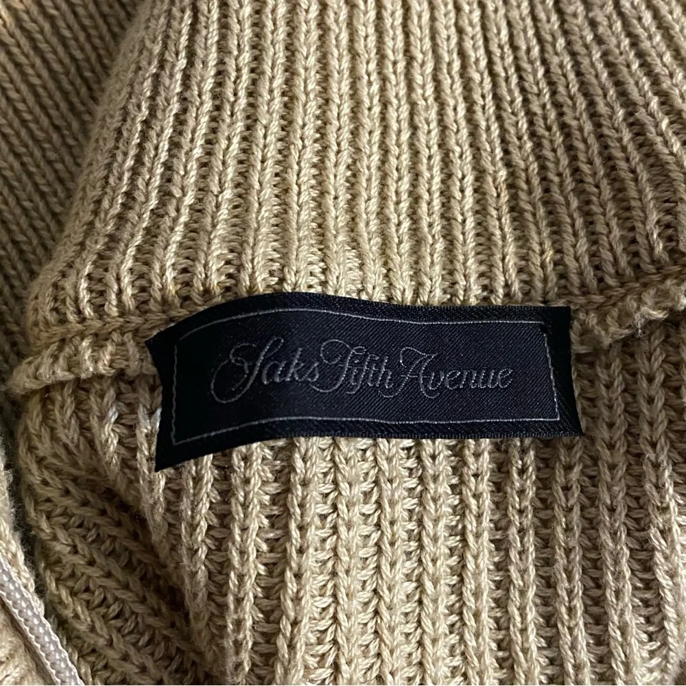 Saks Fifth Avenue Large Tan Sweater